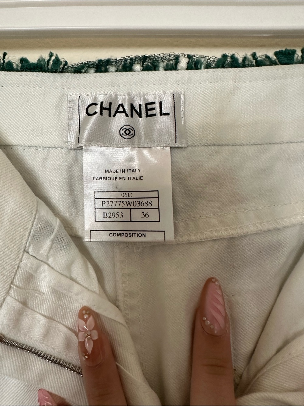 CHANEL White Straight-Leg Pants - Picture 4 of 4